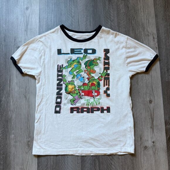 Teenage Mutant Ninja Turtles Graphic T-Shirt White Nickelodeon - Picture 2 of 4